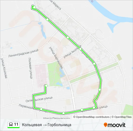 11 Bus Line Map