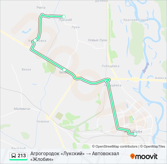 Расписание автобусов 213 Расписание автобусов 213