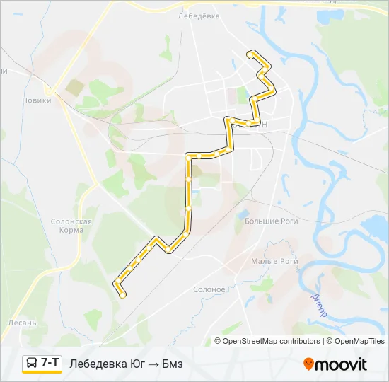 7-Т Bus Line Map
