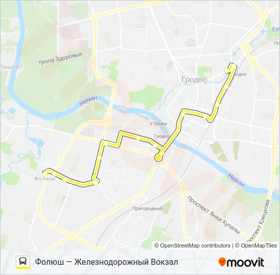3-Т Bus Line Map