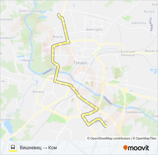 32т Route: Schedules, Stops & Maps - Вишневец → Ксм (Updated)