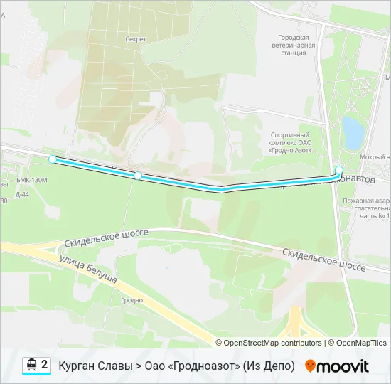 Канатная дорога 2: карта маршрута
