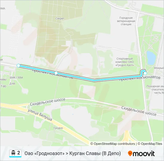 Канатная дорога 2: карта маршрута