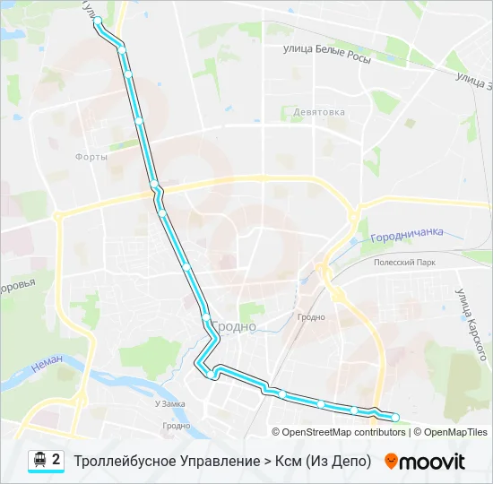 2 Cable Car Line Map