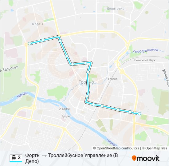 Канатная дорога 3: карта маршрута