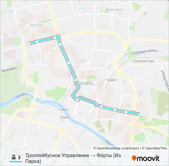 Канатная дорога 3: карта маршрута