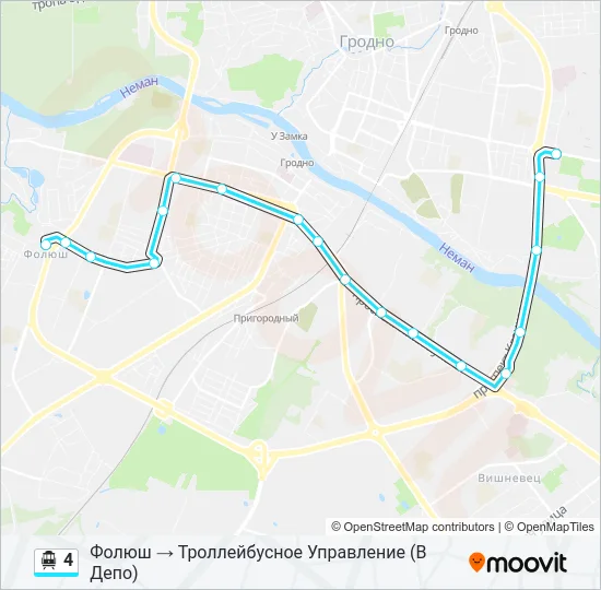 Канатная дорога 4: карта маршрута