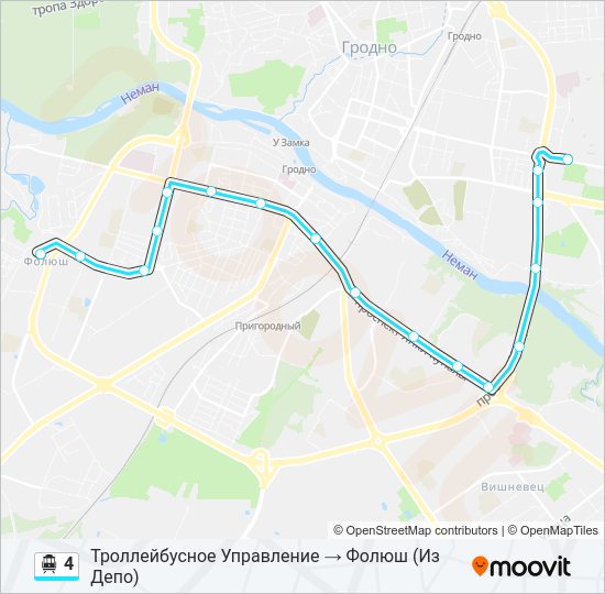 Канатная дорога 4: карта маршрута