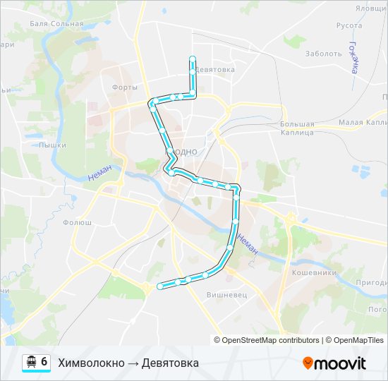 Канатная дорога 6: карта маршрута