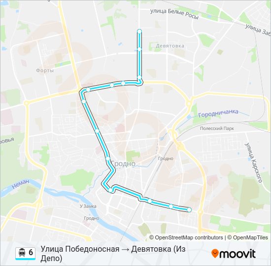 Канатная дорога 6: карта маршрута