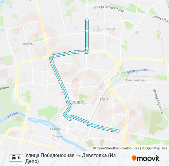 6 Cable Car Line Map