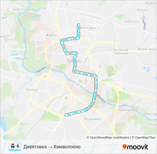 Канатная дорога 6: карта маршрута