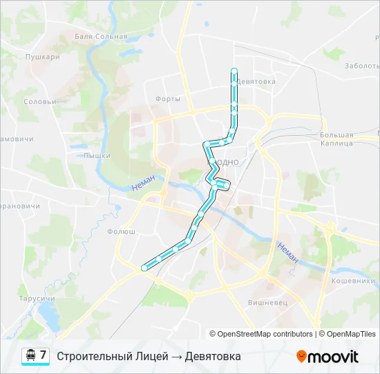 7 Cable Car Line Map