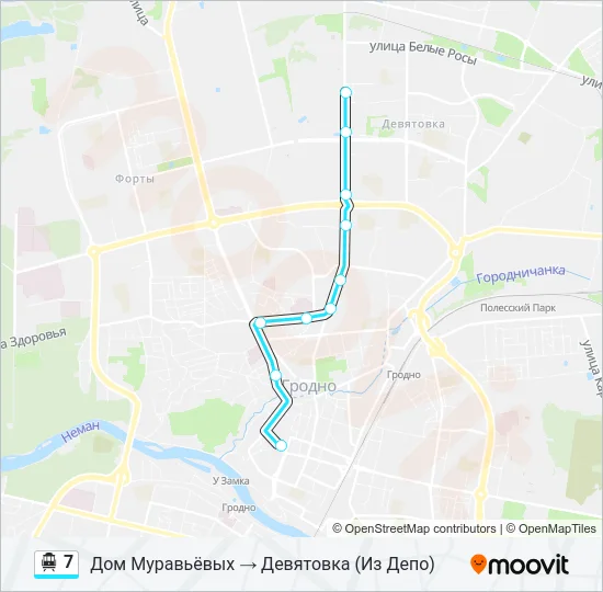 Канатная дорога 7: карта маршрута