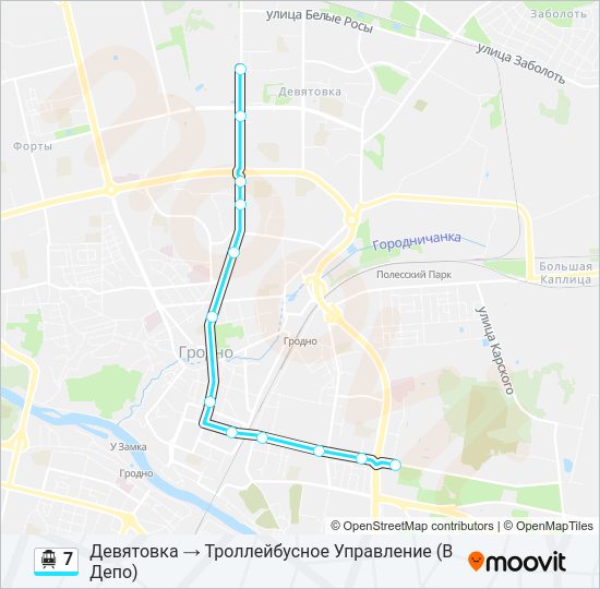 Канатная дорога 7: карта маршрута