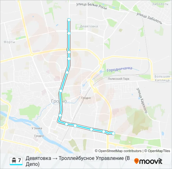 Канатная дорога 7: карта маршрута