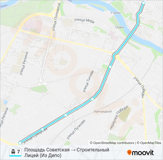 Канатная дорога 7: карта маршрута