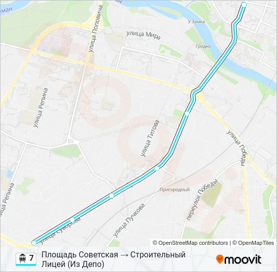 Канатная дорога 7: карта маршрута