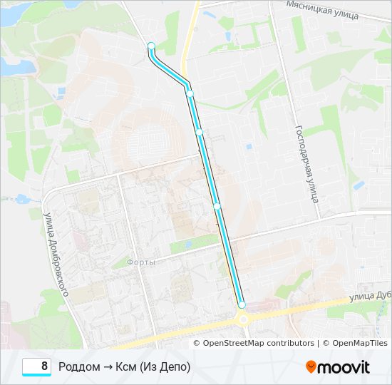 8 cable car Line Map