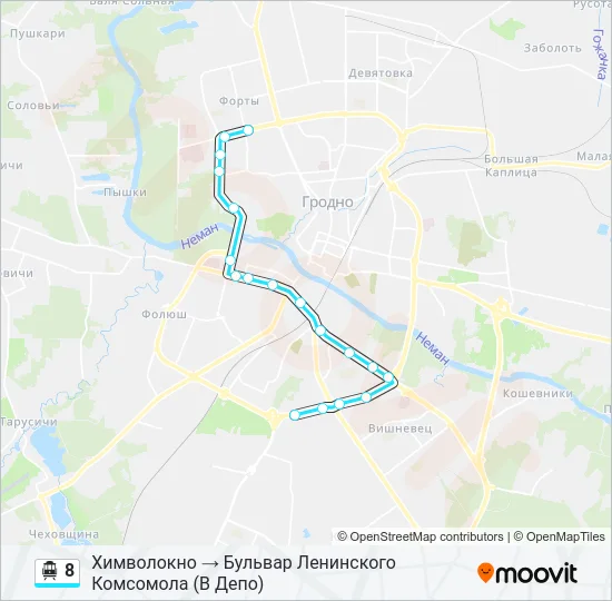 8 Cable Car Line Map