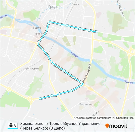 8 Cable Car Line Map