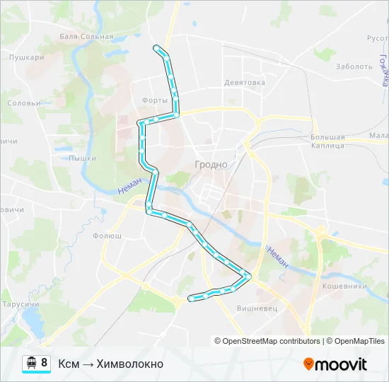 8 Cable Car Line Map