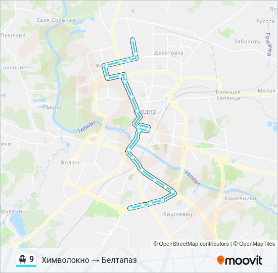 Канатная дорога 9: карта маршрута