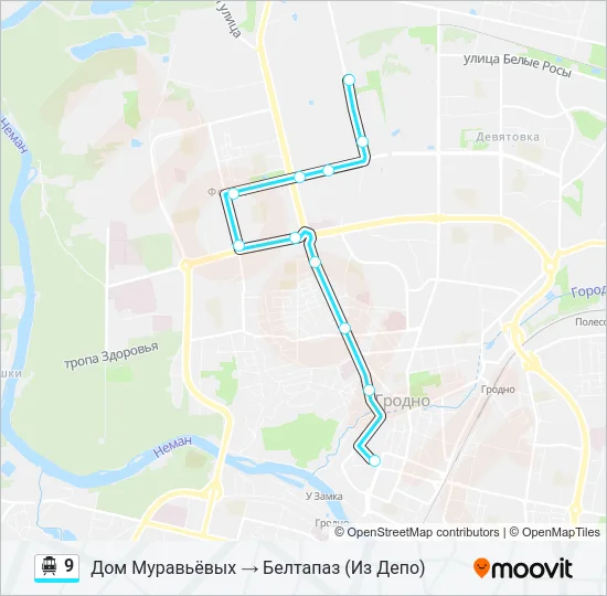 Канатная дорога 9: карта маршрута