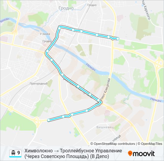 Канатная дорога 9: карта маршрута