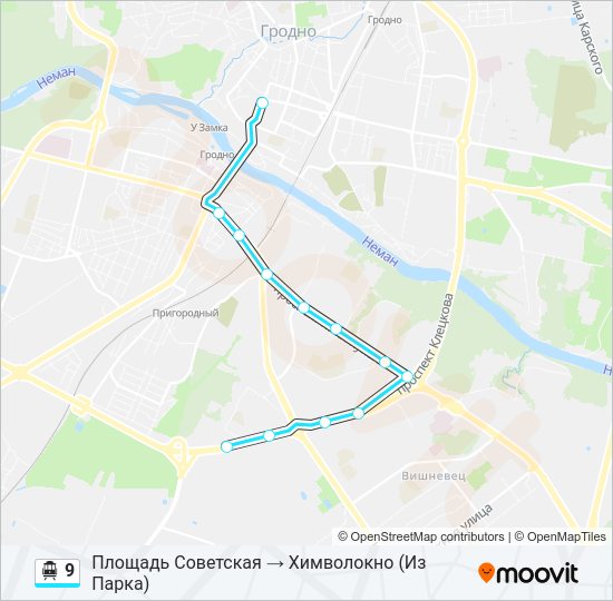 Канатная дорога 9: карта маршрута