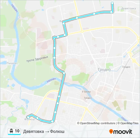 Канатная дорога 10: карта маршрута