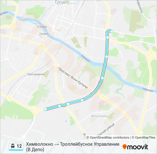Канатная дорога 12: карта маршрута