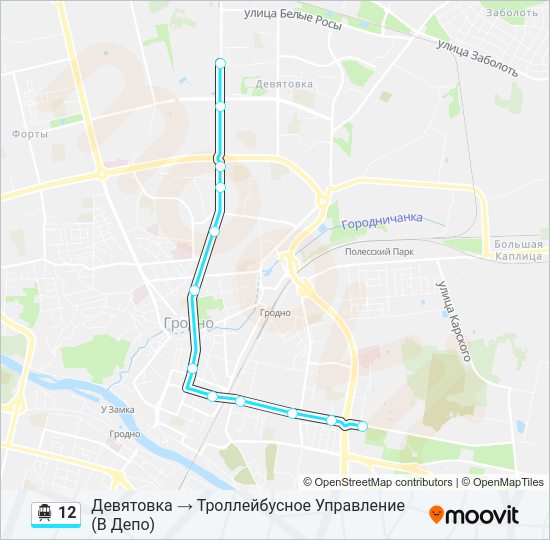 Канатная дорога 12: карта маршрута