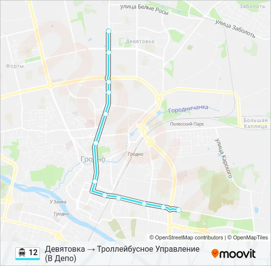 Канатная дорога 12: карта маршрута