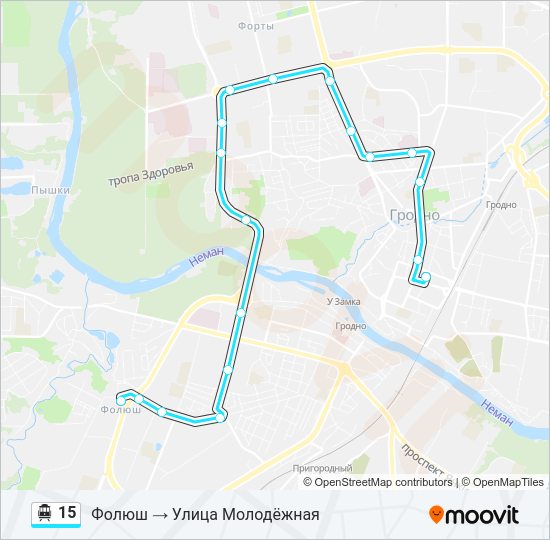 Канатная дорога 15: карта маршрута