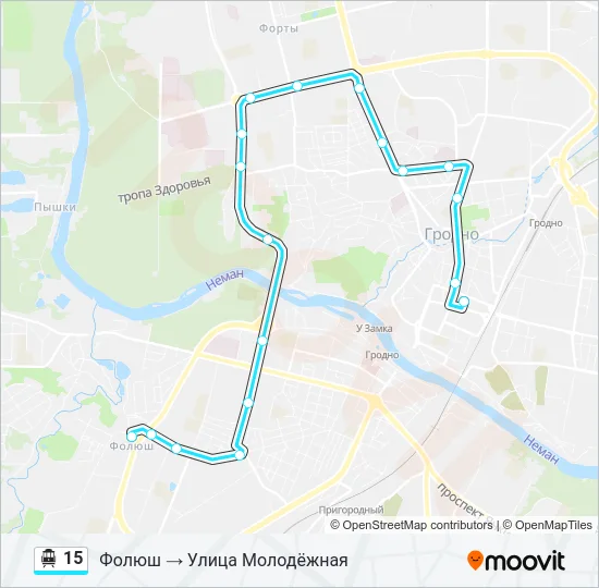 Канатная дорога 15: карта маршрута