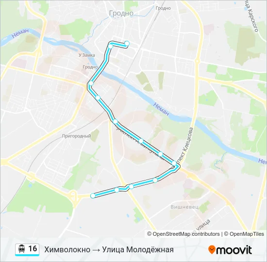 16 Cable Car Line Map