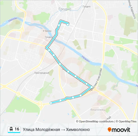 Канатная дорога 16: карта маршрута