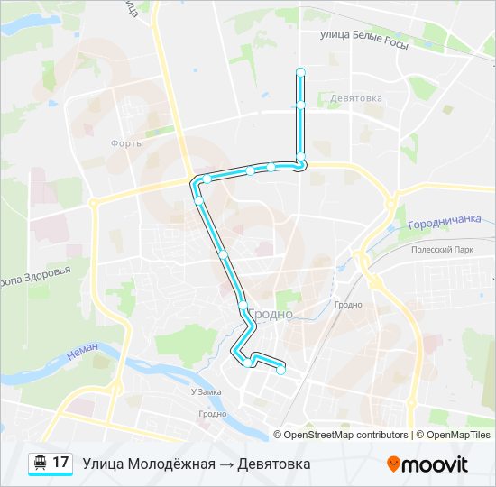Канатная дорога 17: карта маршрута