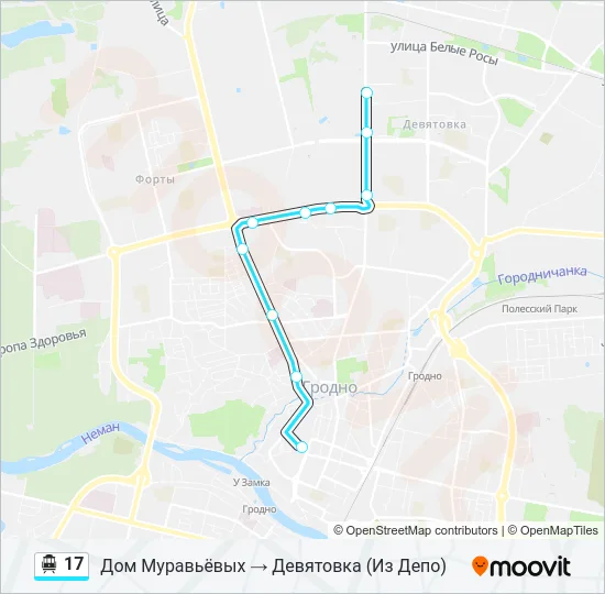 Канатная дорога 17: карта маршрута