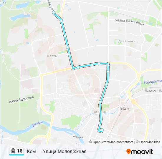 18 Cable Car Line Map