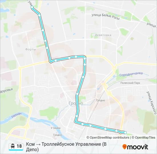 18 Cable Car Line Map