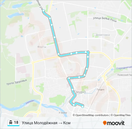 18 Cable Car Line Map