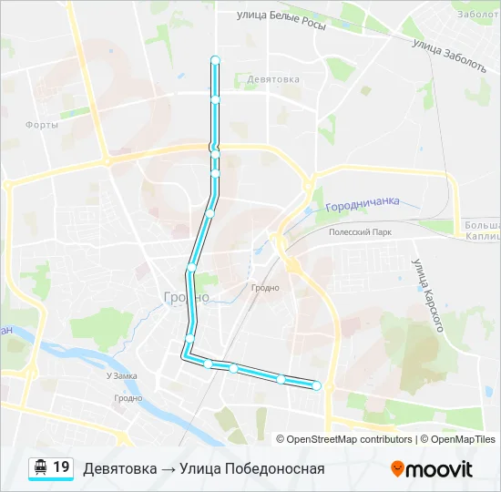 Канатная дорога 19: карта маршрута
