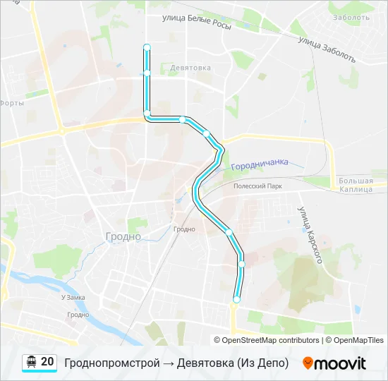 Канатная дорога 20: карта маршрута