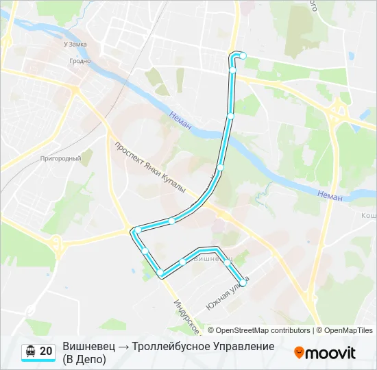 20 Cable Car Line Map