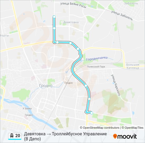 Канатная дорога 20: карта маршрута