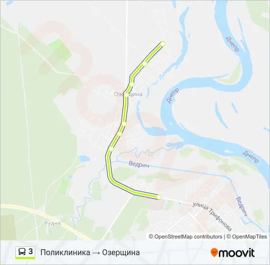 3 Bus Line Map