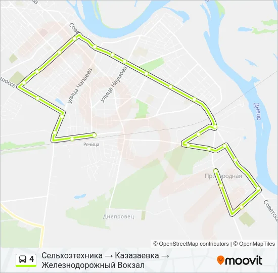4 Bus Line Map