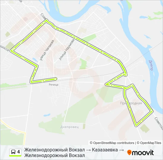 4 Bus Line Map